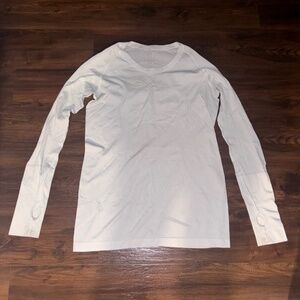 White Lululemon Running Long Sleeve